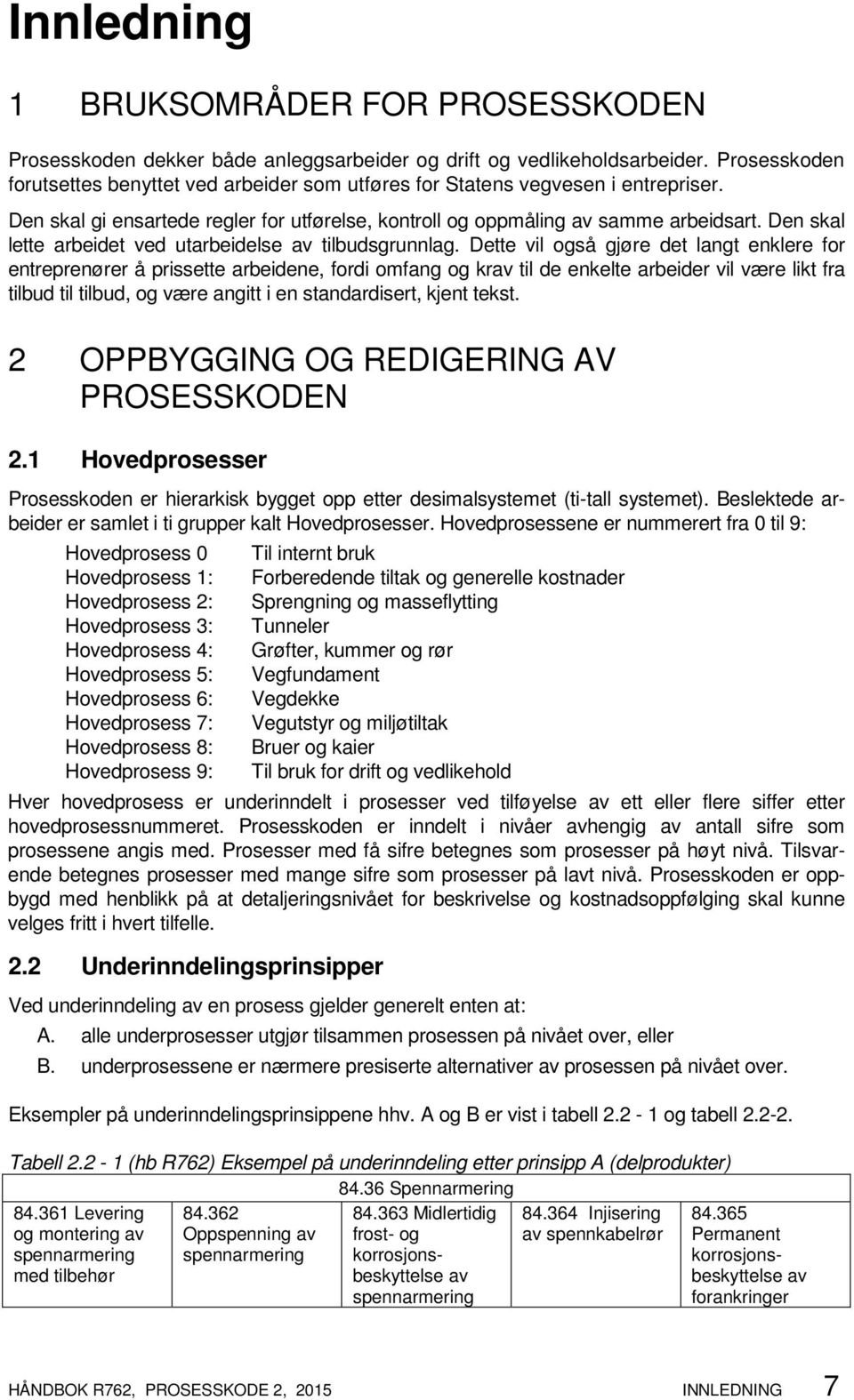 Den skal lette arbeidet ved utarbeidelse av tilbudsgrunnlag.