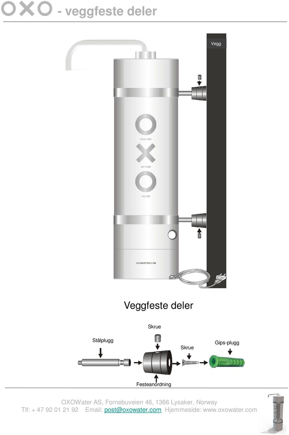 Skrue Stålplugg Skrue