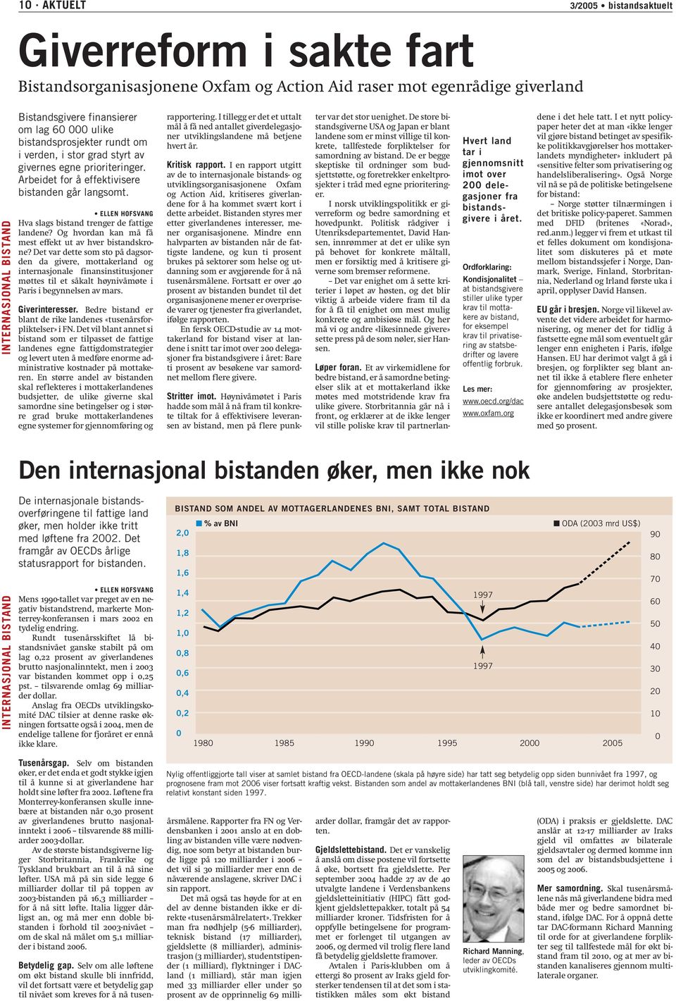 ELLEN HOFSVANG Hva slags bistand trenger de fattige landene? Og hvordan kan må få mest effekt ut av hver bistandskrone?