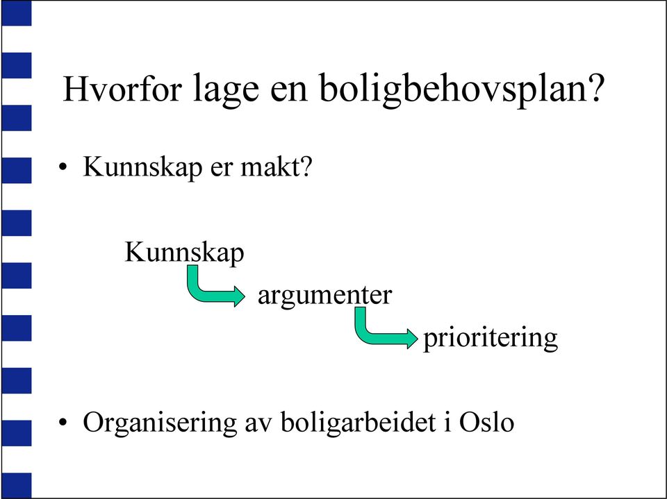 Kunnskap er makt?