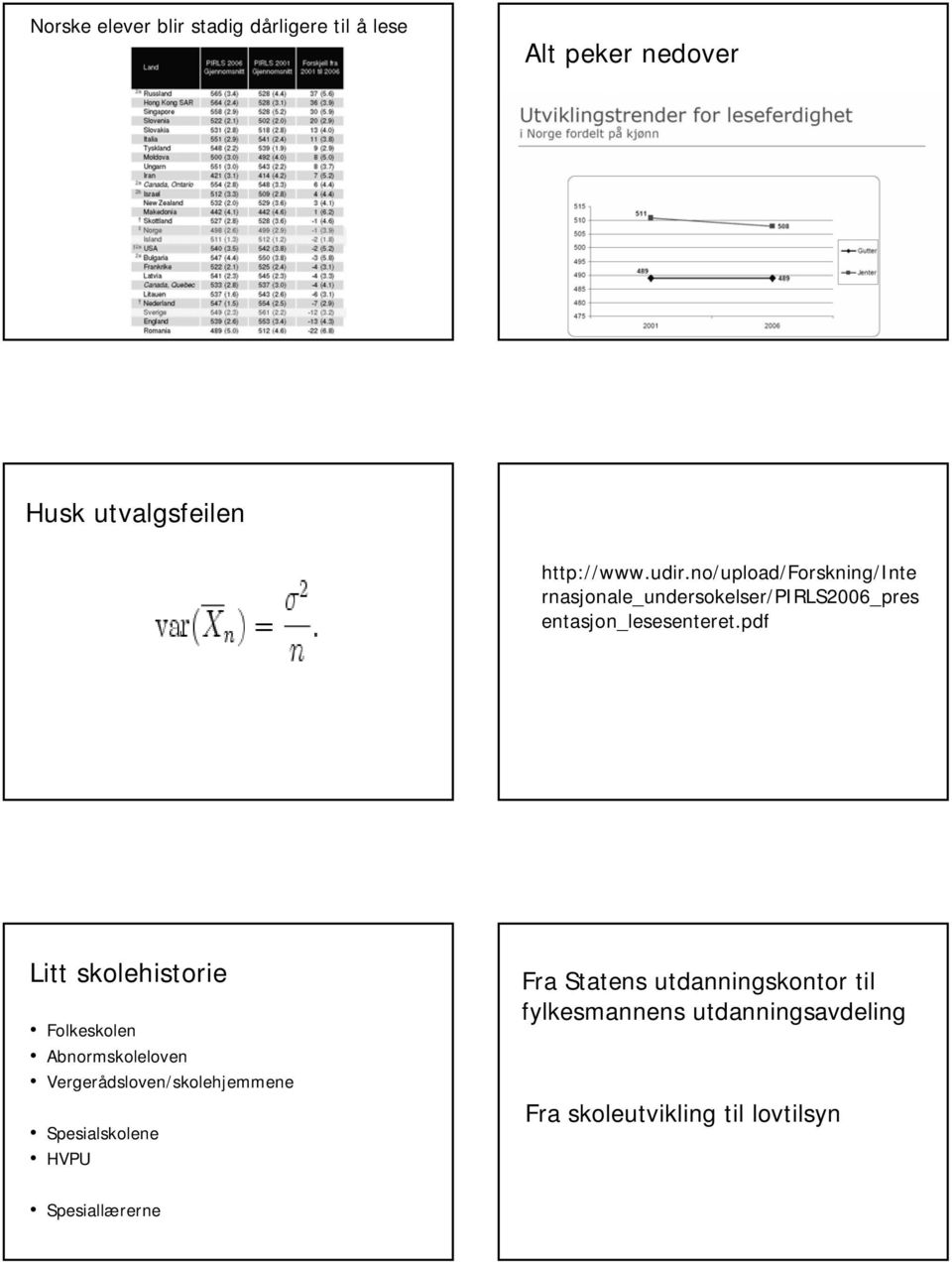 pdf Litt skolehistorie Folkeskolen Abnormskoleloven Vergerådsloven/skolehjemmene Spesialskolene HVPU