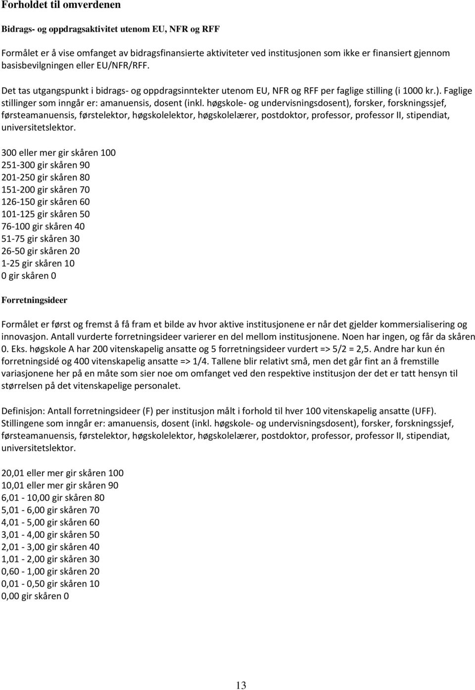 Faglige stillinger som inngår er: amanuensis, dosent (inkl.