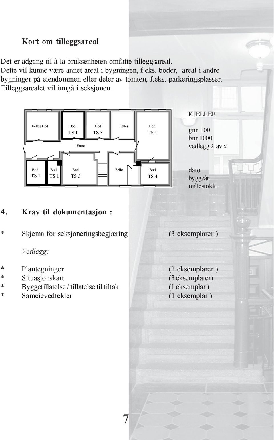 Felles Bod a b c d Bod Bod Felles Bod Bod TS 1 TS 3 TS 4 Kjellergang Entre KJELLER gnr 100 bnr 1000 vedlegg 2 av x Bod Bod Bod Felles Bod Bod TS 1 TS 1 TS 3 TS 4 a a b c d dato