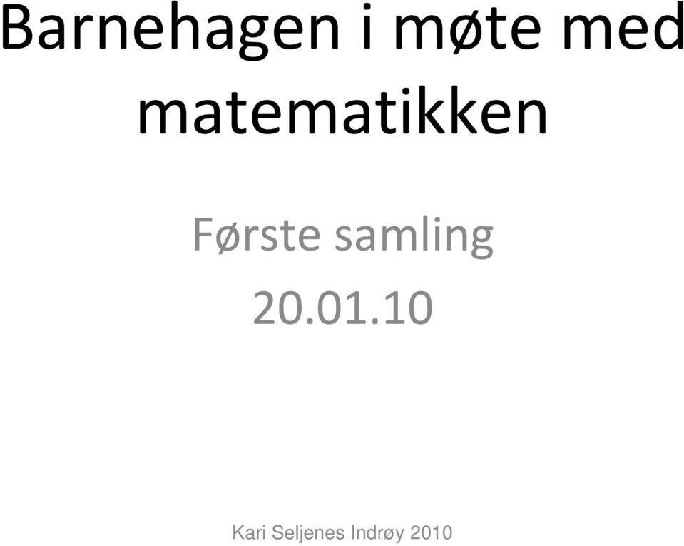 matematikken