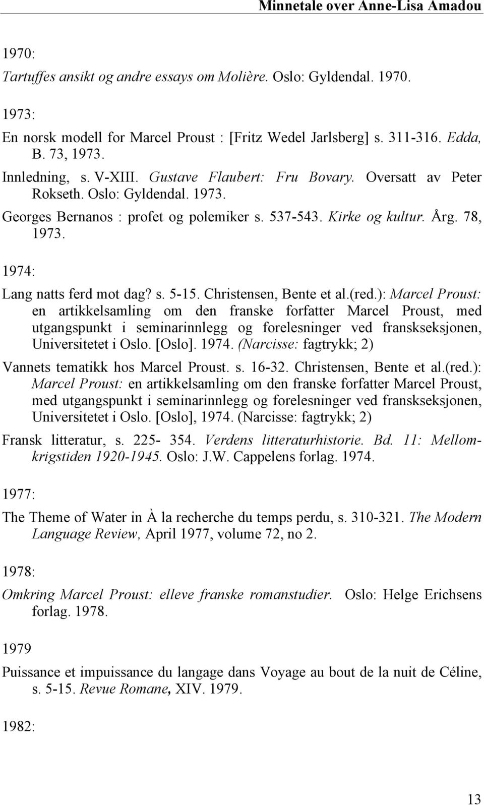 1974: Lang natts ferd mot dag? s. 5-15. Christensen, Bente et al.(red.