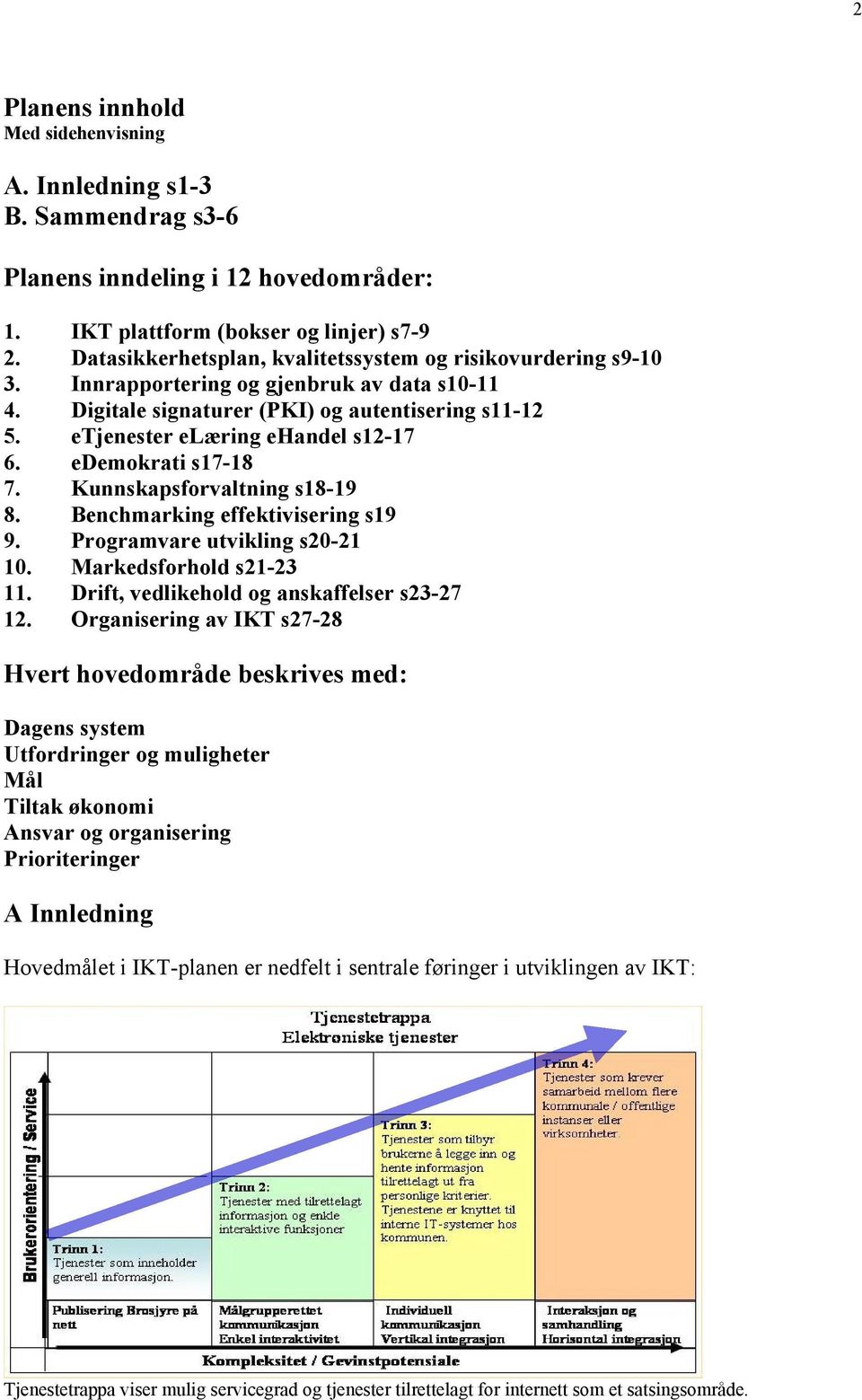 edemokrati s17-18 7. Kunnskapsforvaltning s18-19 8. Benchmarking effektivisering s19 9. Programvare utvikling s20-21 10. Markedsforhold s21-23 11. Drift, vedlikehold og anskaffelser s23-27 12.