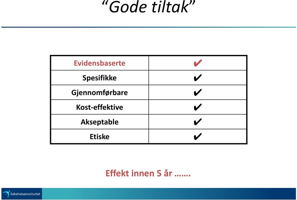 Kost-effektive Akseptable