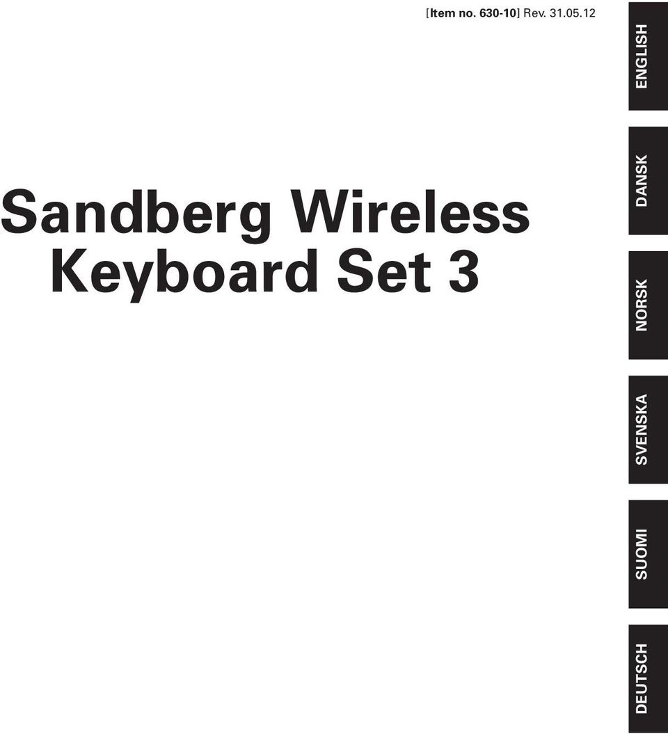 Wireless Keyboard Set 3