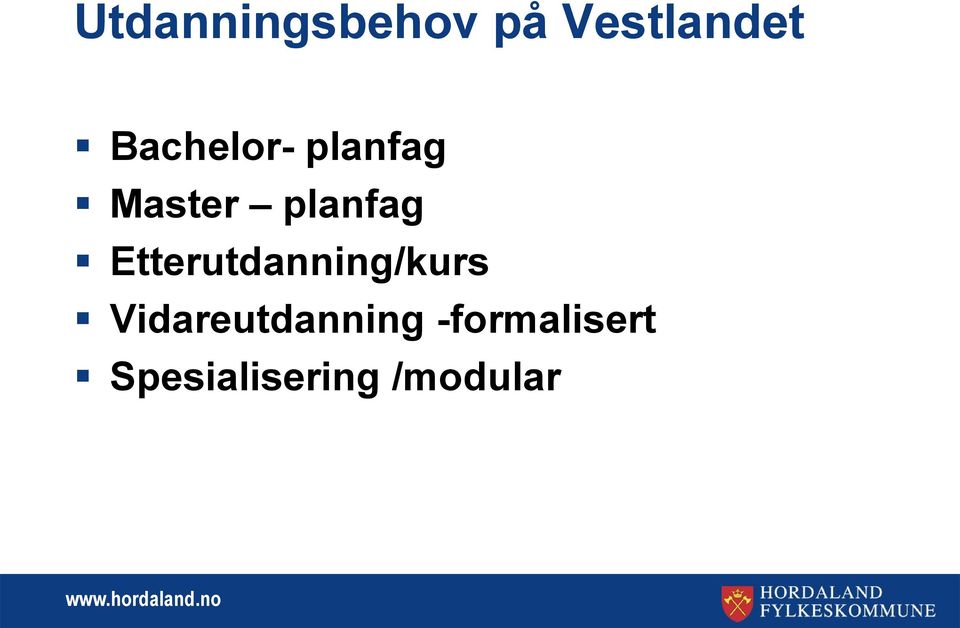 Etterutdanning/kurs