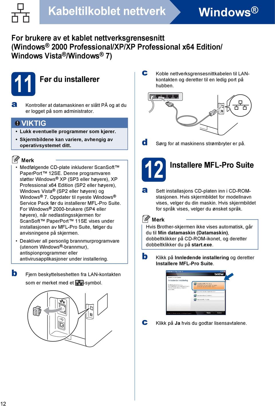 Sørg for t mskinns strømrytr r på. Mfølgn CD-plt inklurr SnSoft PprPort 12SE.