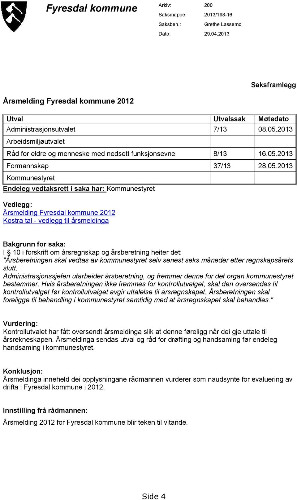 2013 Formannskap 37/13 28.05.