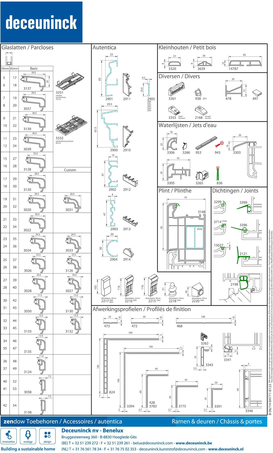 5 20 29 Waterlijsten / Jets d'eau 1 3 3 953 943 33 2 3 2.5 Custom 47 1 29 31 2.5 2.5 22 29 35 3 Plint / Plinthe Dichtingen / Joints 19 31 32.