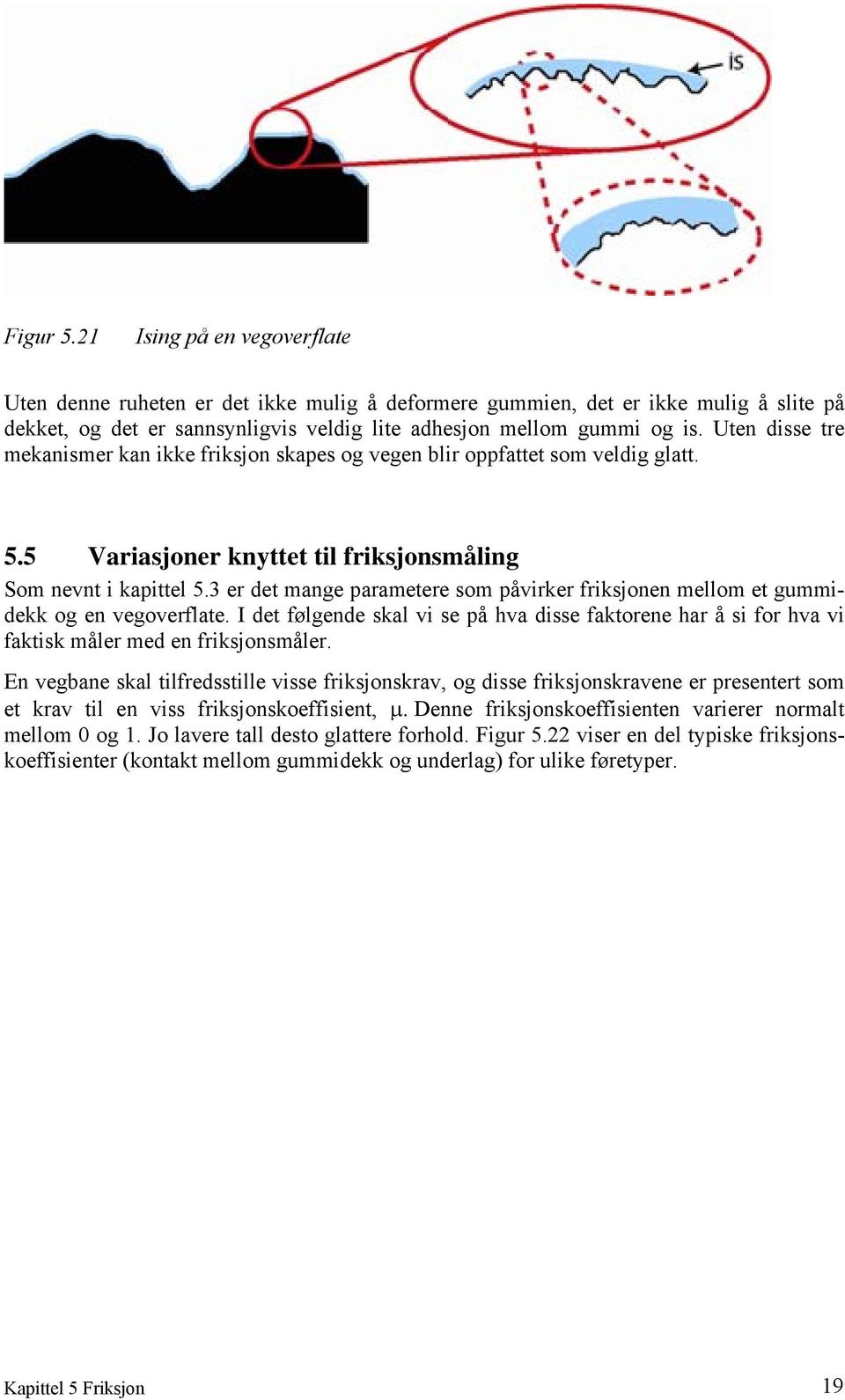 3 er det mange parametere som påvirker friksjonen mellom et gummidekk og en vegoverflate. I det følgende skal vi se på hva disse faktorene har å si for hva vi faktisk måler med en friksjonsmåler.