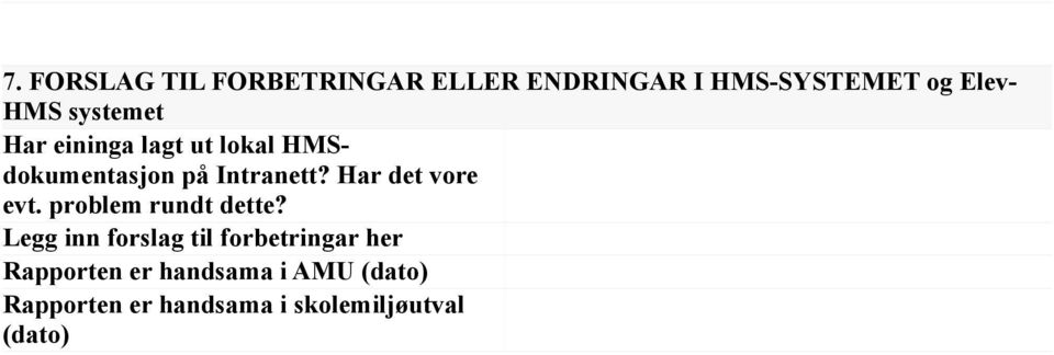 Har det vore evt. problem rundt dette?