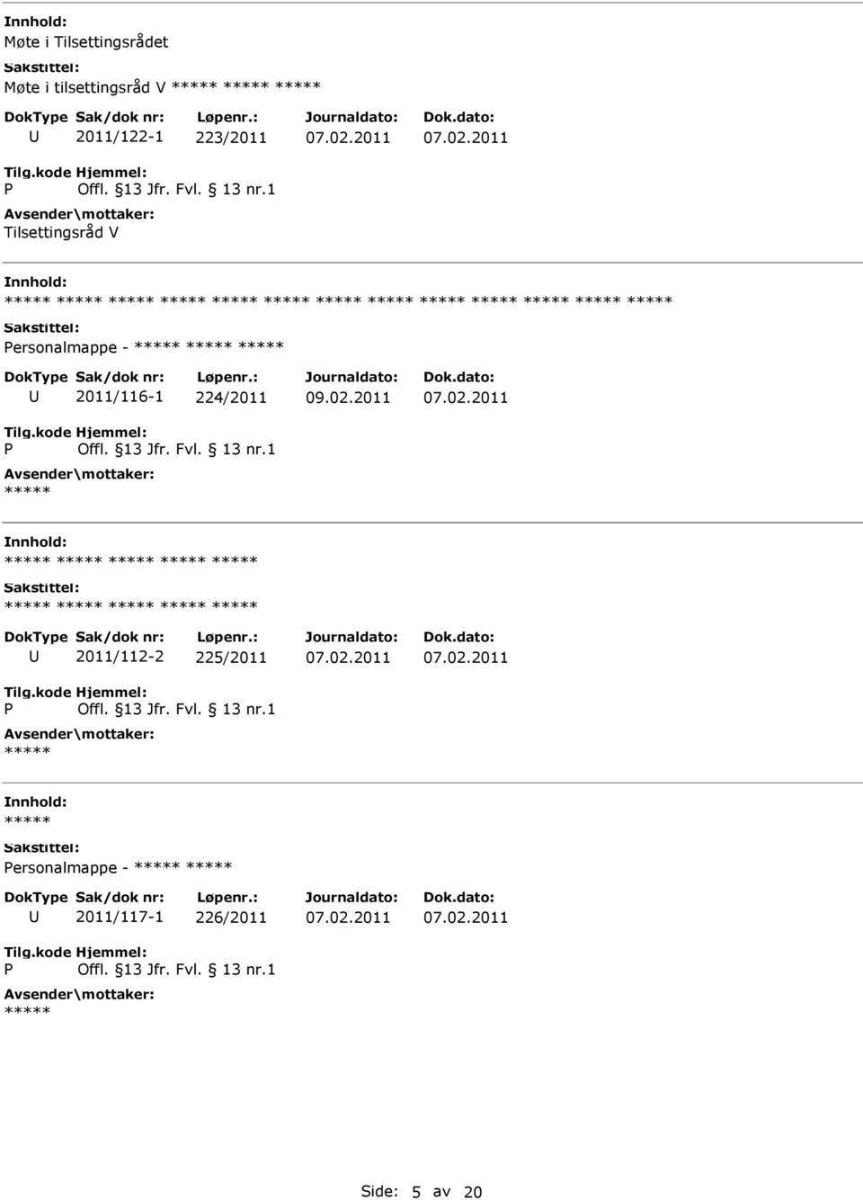 ersonalmappe - 2011/116-1 224/2011 2011/112-2