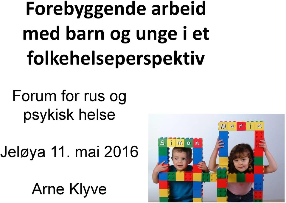 folkehelseperspektiv Forum for