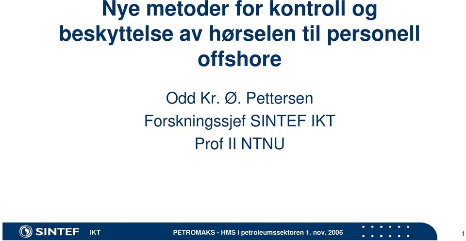 personell offshore Odd Kr. Ø.