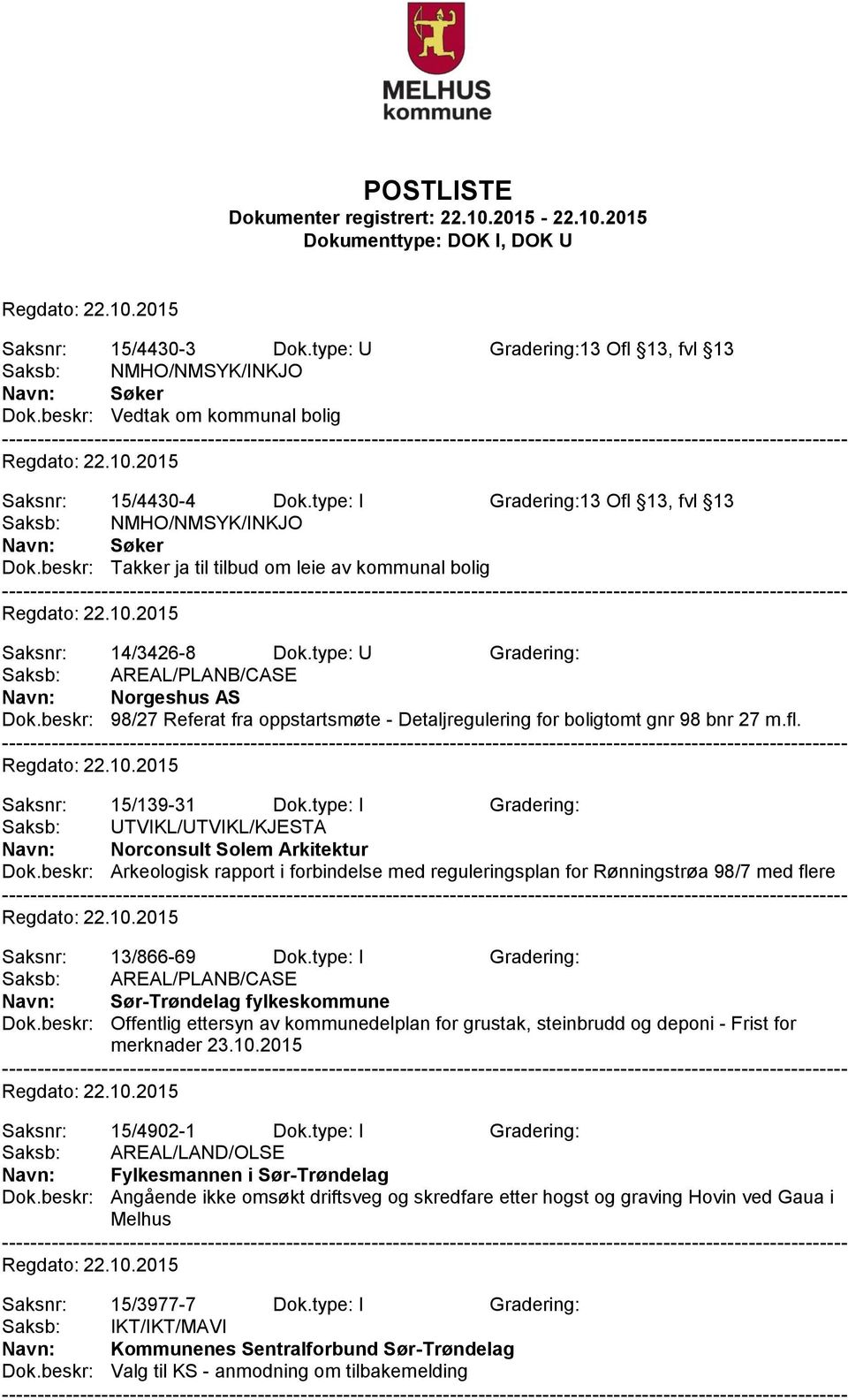 beskr: 98/27 Referat fra oppstartsmøte - Detaljregulering for boligtomt gnr 98 bnr 27 m.fl. Saksnr: 15/139-31 Dok.type: I Gradering: Saksb: UTVIKL/UTVIKL/KJESTA Navn: Norconsult Solem Arkitektur Dok.