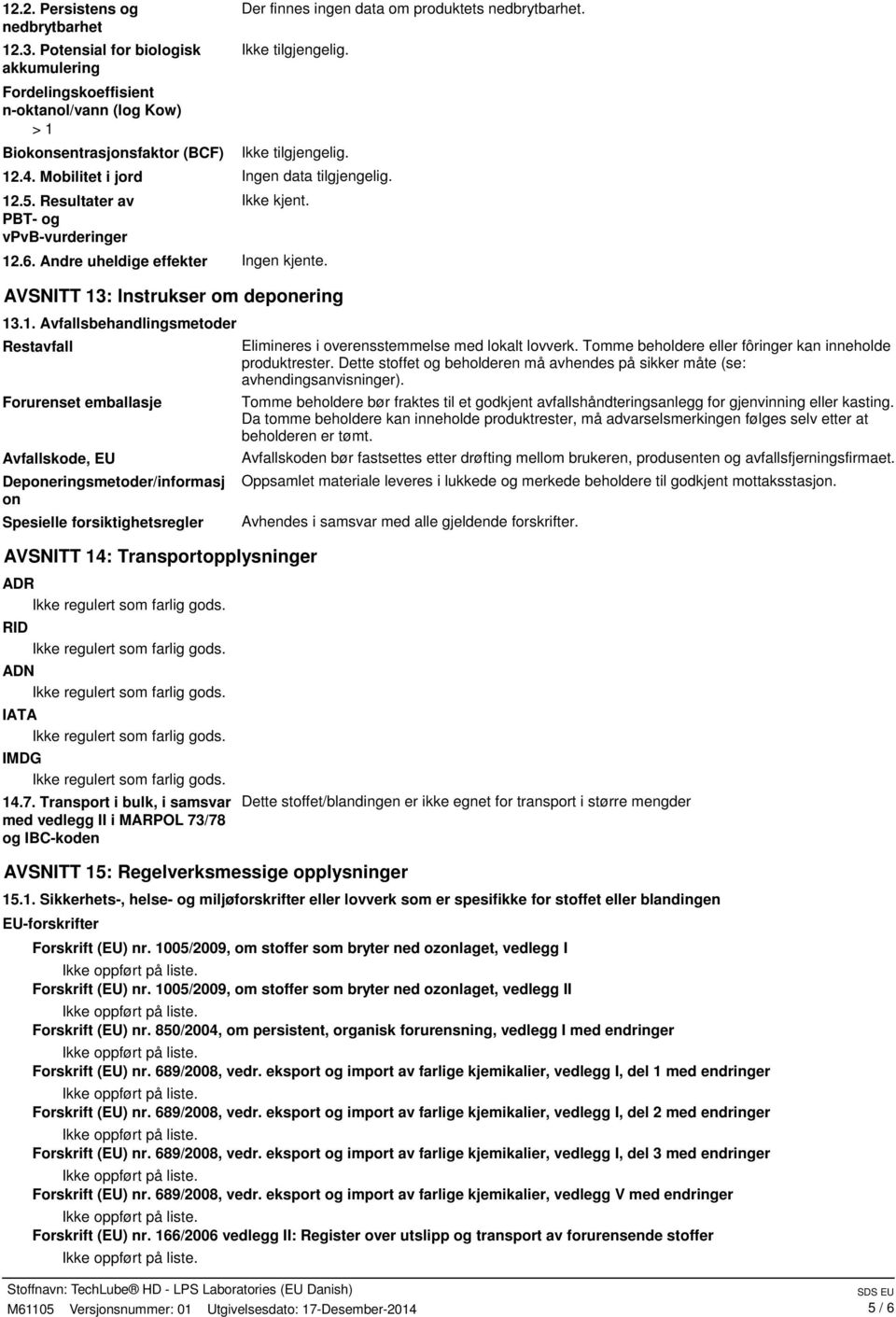 Mobilitet i jord Ingen data tilgjengelig. 12