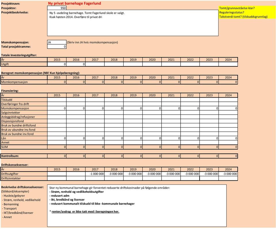 (tilskuddsgrunnlag) Momskompensajon: JA (Skriv inn JA hvis momskompensasjon) Total prosjektramme: 0 Totale Utgift 0 0 Momkompensasjon 0 0 0 0 0 0 0 0 0 0 Momskompensasjon 0 0 0 0 0 0 0 0 0 0 Lån 0 0