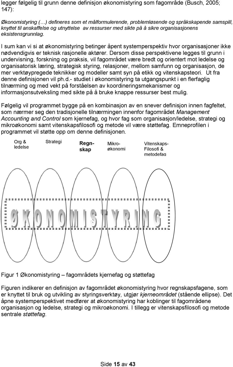 I sum kan vi si at økonomistyring betinger åpent systemperspektiv hvor organisasjoner ikke nødvendigvis er teknisk rasjonelle aktører.