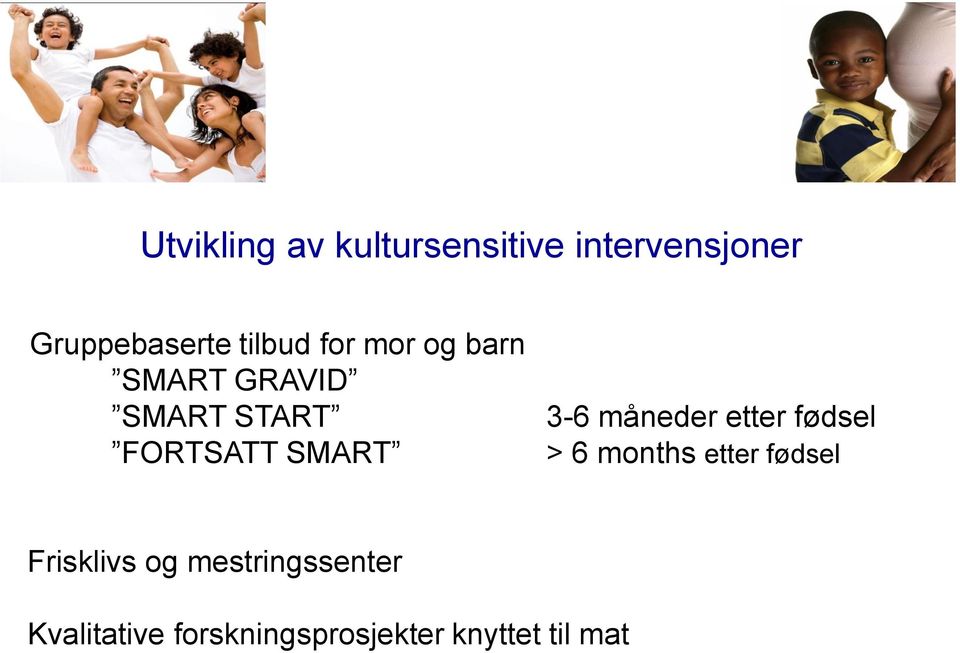 SMART 3-6 måneder etter fødsel > 6 months etter fødsel