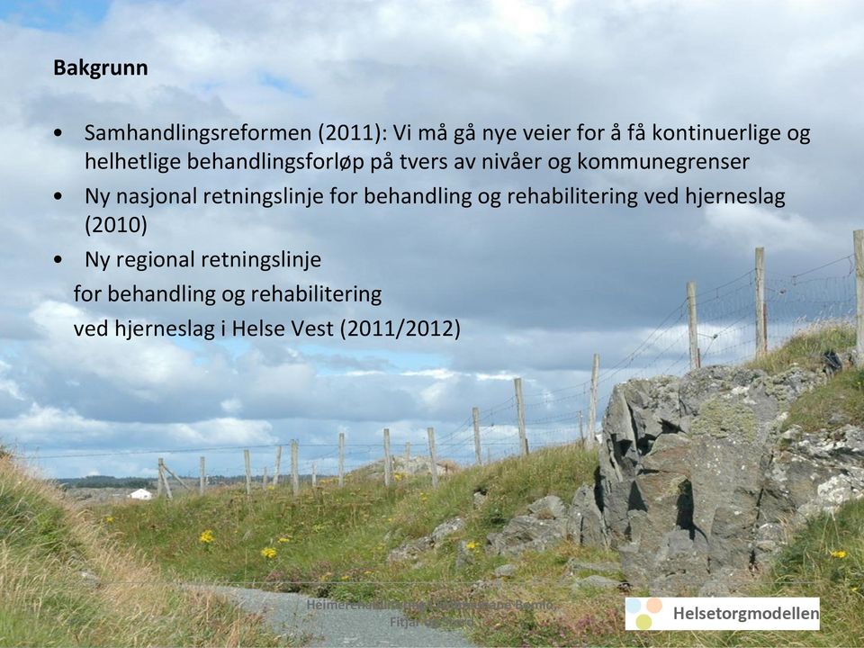 retningslinje for behandling og rehabilitering ved hjerneslag (2010) Ny regional