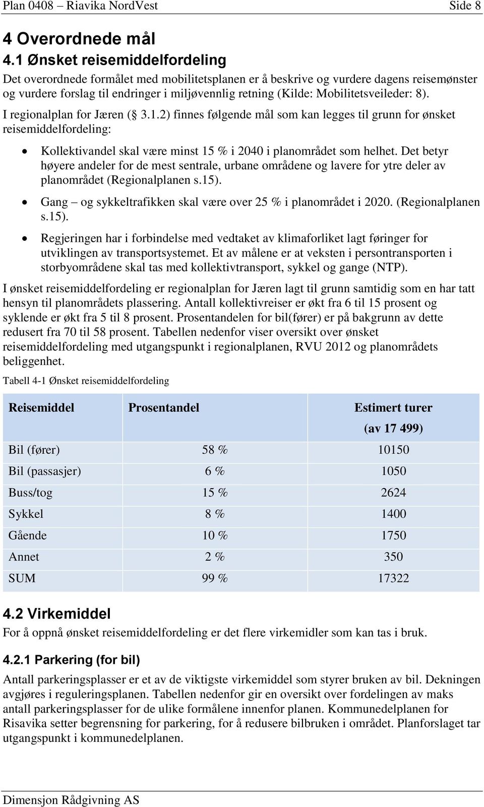 Mobilitetsveileder: 8). I regionalplan for Jæren ( 3.1.