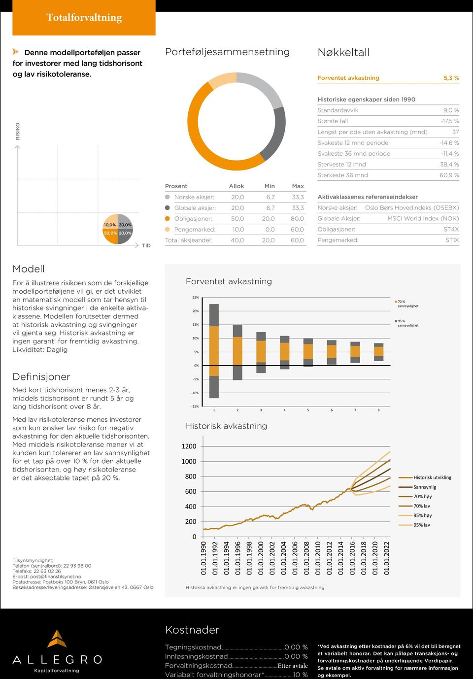 Sterkeste 12 mnd 38,4 % Sterkeste 36 mnd 6,9 % Prosent Allok Min Max Norske aksjer: 2, 6,7 33,3 Aktivaklassenes referanseindekser Globale aksjer: 2, 6,7 33,3 Norske aksjer: Oslo Børs 9 Hovedindeks