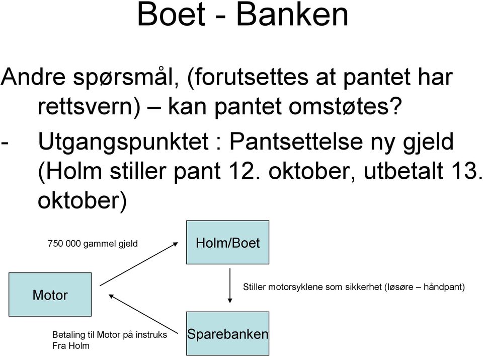 oktober, utbetalt 13.