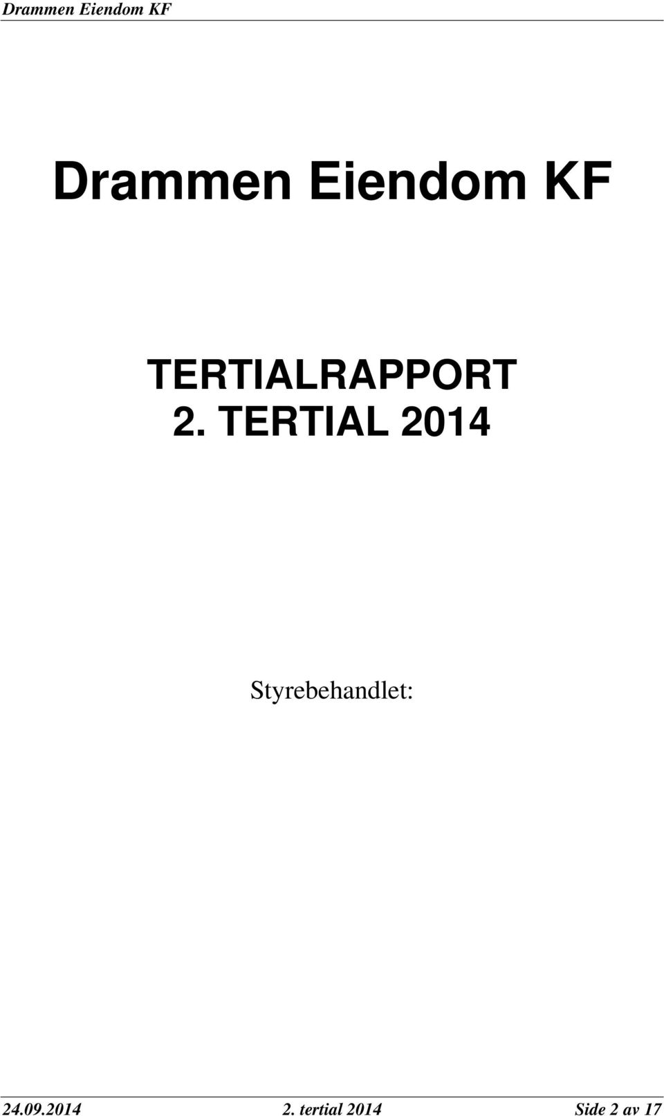 TERTIAL 2014