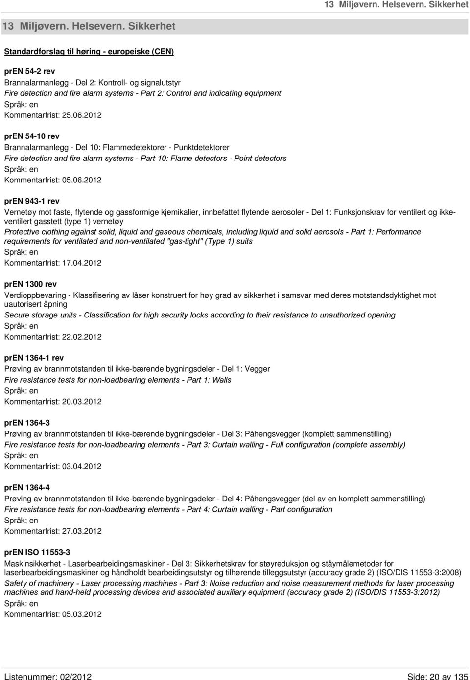 indicating equipment Kommentarfrist: 25.06.