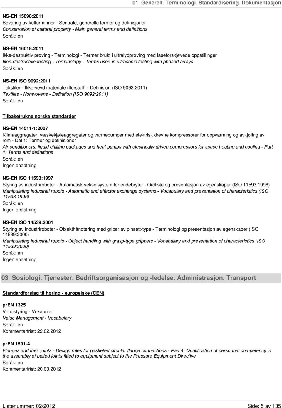 Ikke-destruktiv prøving - Terminologi - Termer brukt i ultralydprøving med faseforskjøvede oppstillinger Non-destructive testing - Terminology - Terms used in ultrasonic testing with phased arrays