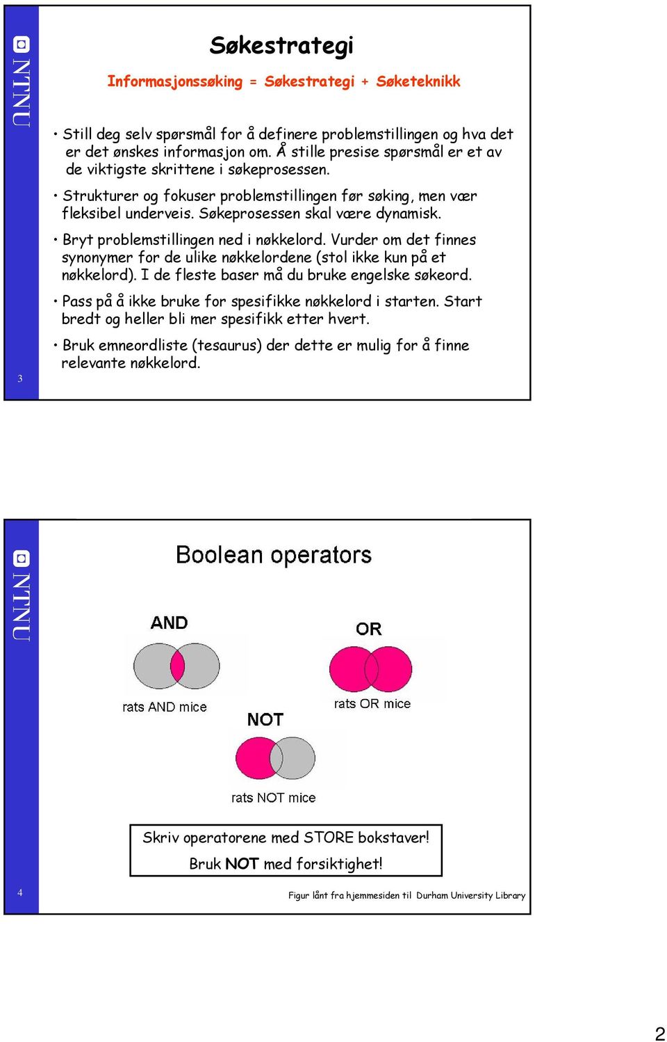 Bryt problemstillingen ned i nøkkelord. Vurder om det finnes synonymer for de ulike nøkkelordene (stol ikke kun på et nøkkelord). I de fleste baser må du bruke engelske søkeord.