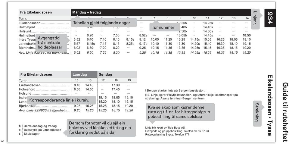 10 Lønnebakken frå... sentrale 5.57 6.45c 7.15 8.15 8.25s 9.17c 10.10 11.30 13.30 14.20s 15.10 16.30 18.10 19.15 Bjørkheim... holdeplassar 6.02 6.50 7.20 8.20 9.25 10.15 11.35 13.35 14.25s 15.15 16.