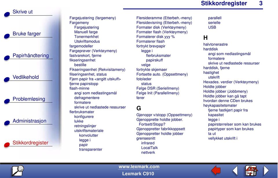 retningslinjer utskriftsmateriale konvolutter papir transparenter Flersideramme (Etterbeh.-meny) Flersidevisning (Etterbeh.