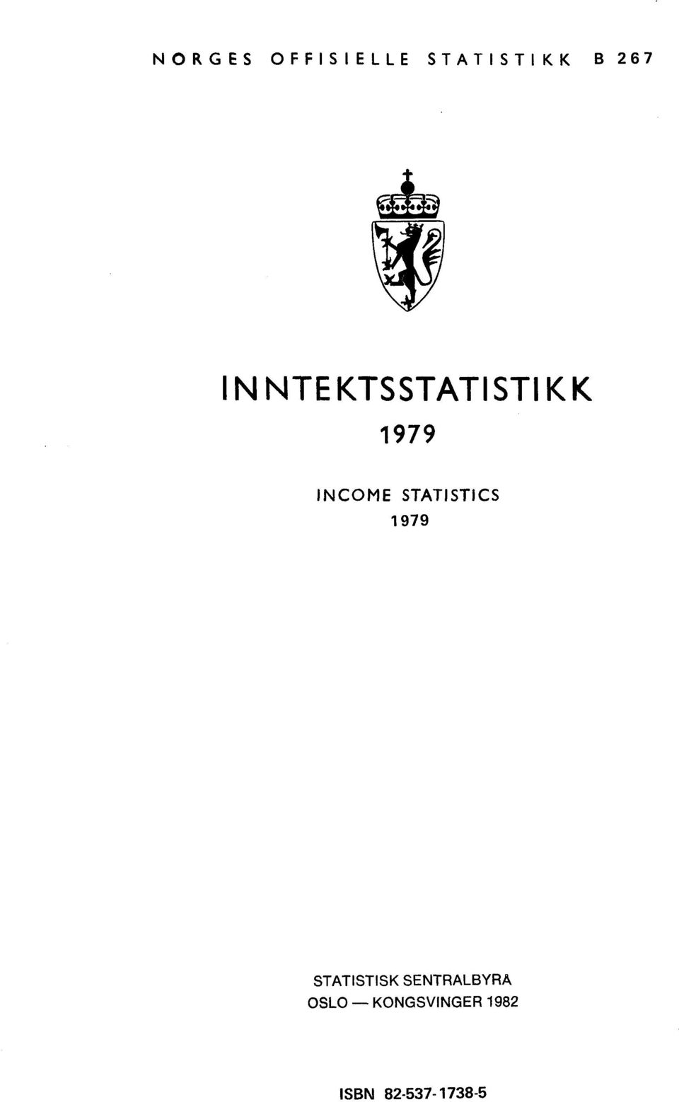 STATISTICS 979 STATISTISK