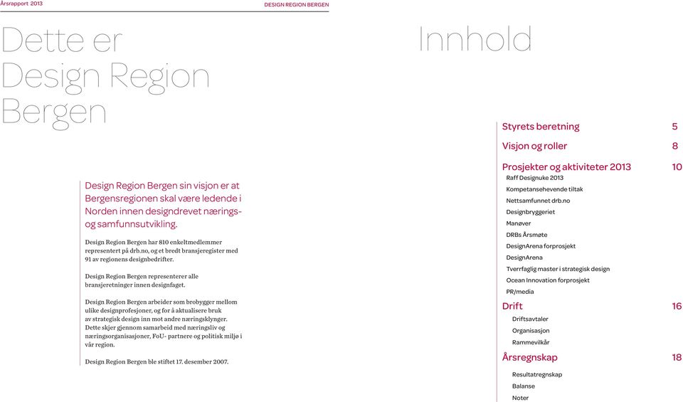 Design Region Bergen representerer alle bransjeretninger innen designfaget.