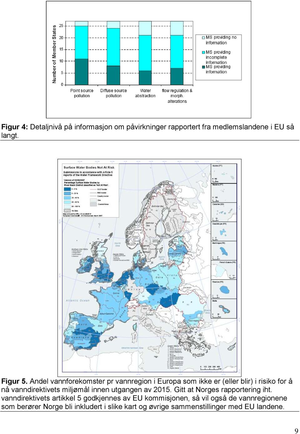 innen utgangen av 2015. Gitt at Norges rapportering iht.