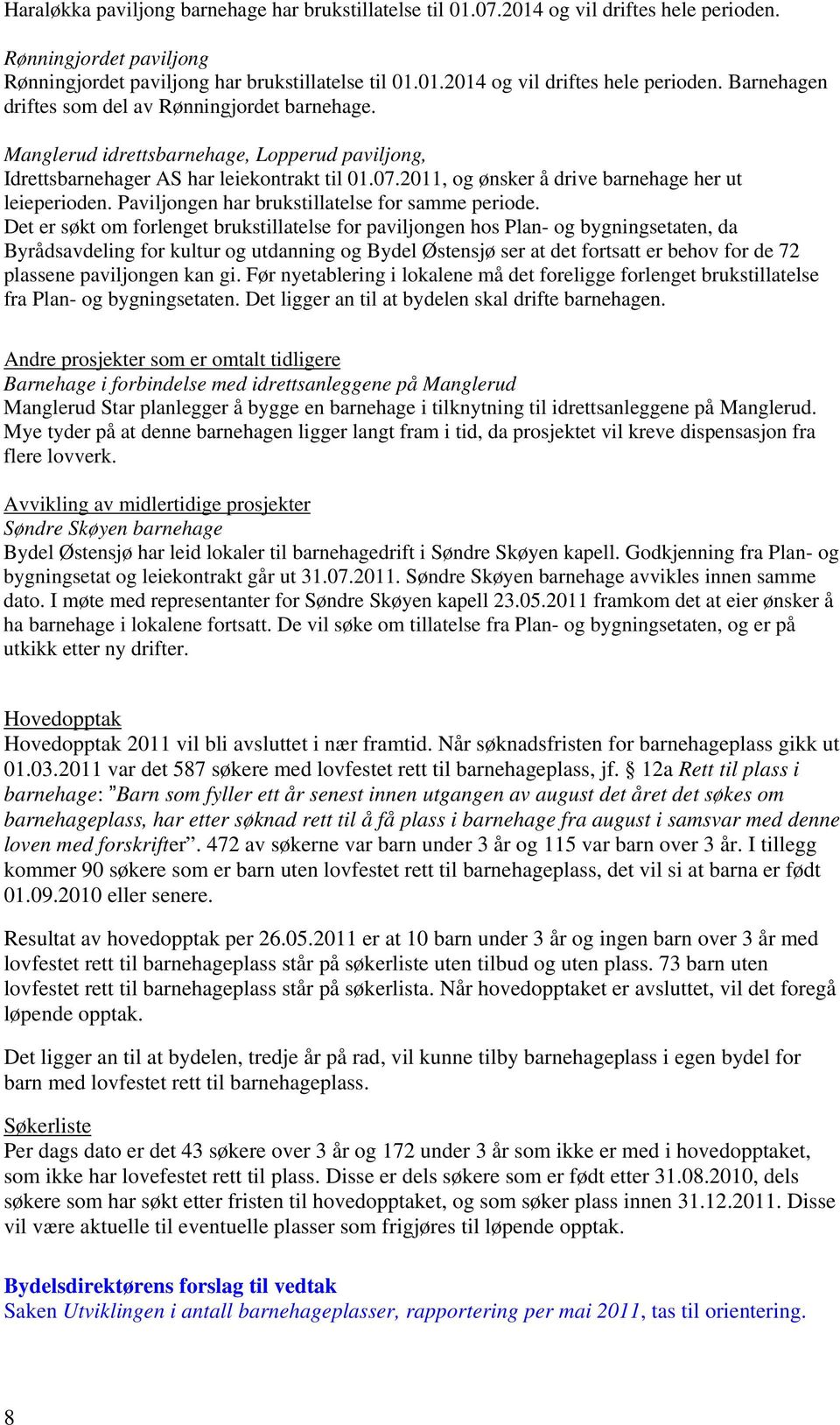 Paviljongen har brukstillatelse for samme periode.