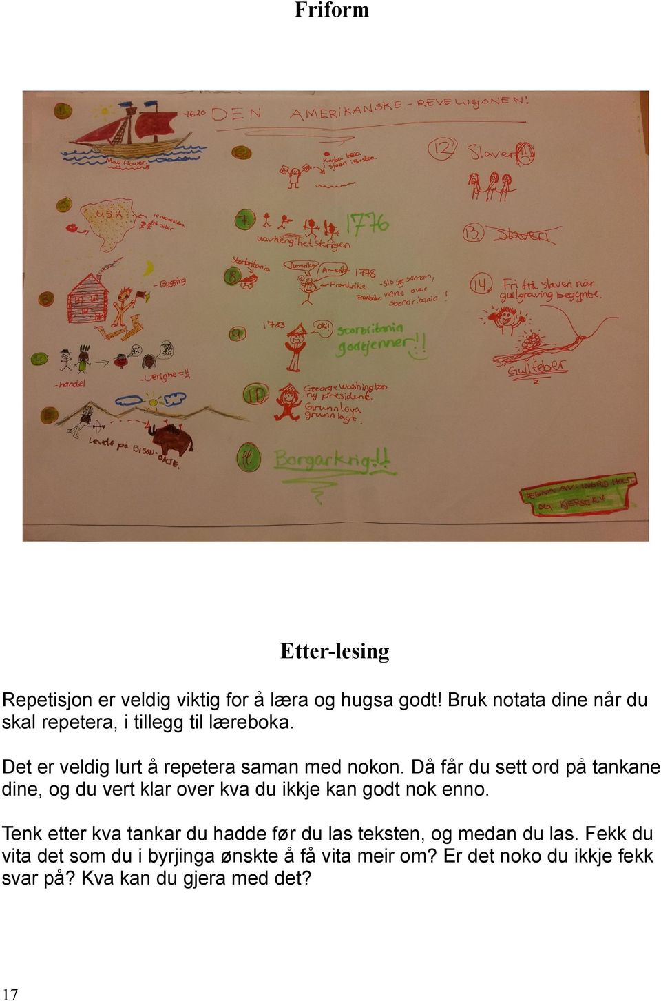 Då får du sett ord på tankane dine, og du vert klar over kva du ikkje kan godt nok enno.