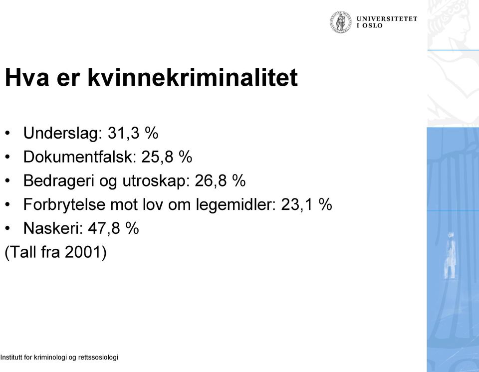 utroskap: 26,8 % Forbrytelse mot lov om