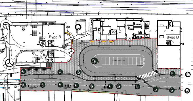 Trafikkforplass Drammen stasjon Sykkelhotel - Ny