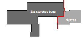 900m2 nye undervisningsarealer samt delvis innvendig rehabilitering av