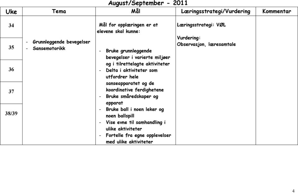 tilrettelagte aktiviteter - Bruke småredskaper og apparat - Bruke ball i noen leker