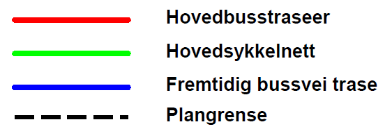 12 3 FØRINGER FRA ANDRE UTREDNINGER OG PLANER Det finnes en del planer og utredninger som gir føringer som er viktige i vurderingen av mobilitet og reisemuligheter til planområdet i fremtiden. 3.1