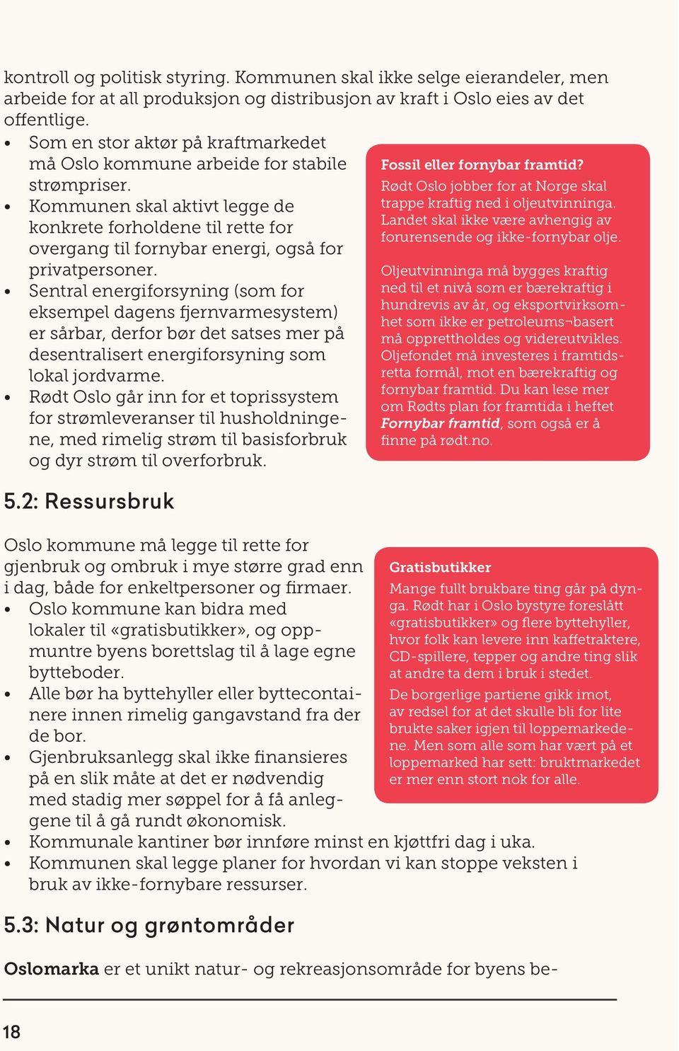 Kommunen skal aktivt legge de konkrete forholdene til rette for overgang til fornybar energi, også for privatpersoner.