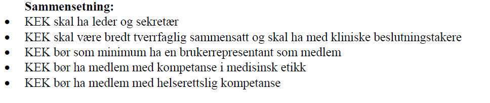 Side 37 Klinisk etikkomité skal: Bidra til økt etisk bevissthet og kompetanse om verdispørsmål knyttet til pasientbehandling Bidra til økt forståelse av forholdet mellom klinisk-etiske