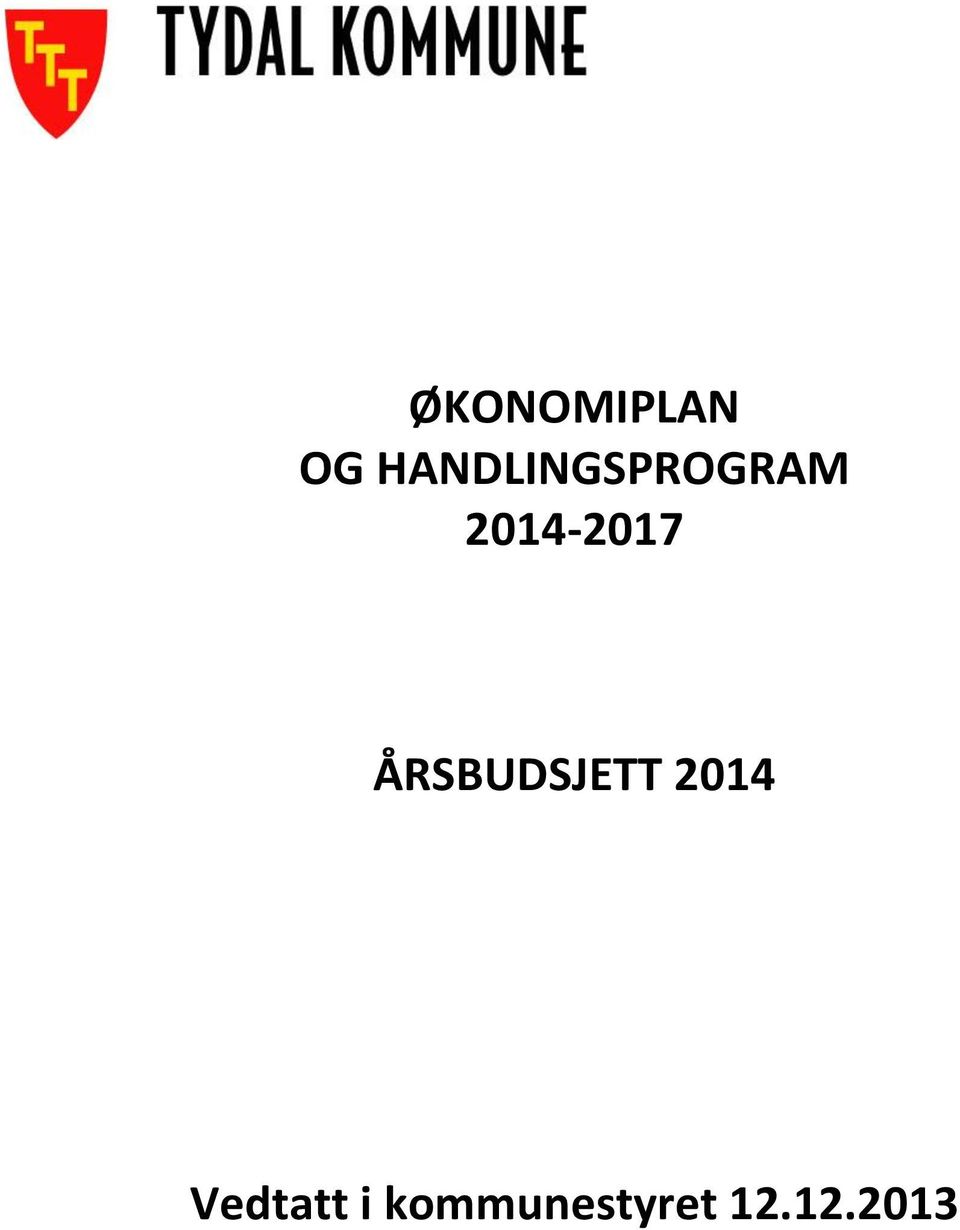 2014-2017 ÅRSBUDSJETT