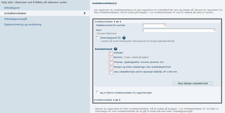 Hvis du har innrapportert på fødselsnummer, men skulle ha innrapportert på organisasjonsnummer, må du annullere oppgaven på fødselsnummeret først.